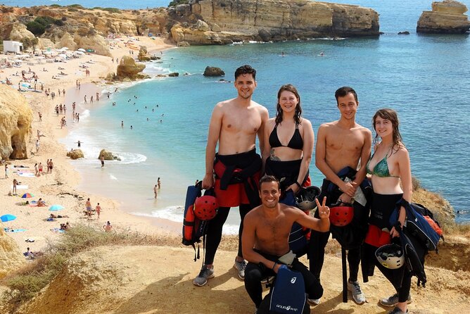 CLIFF JUMPING Tour - Coasteering in Albufeira - Meeting and Pickup