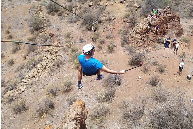 Climbing Zipline via Ferrata Cave. Adventure Route in Gran Canaria - Safety Guidelines and Equipment
