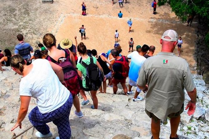 Coba Ruins and Cenote Full-Day Tour From Cancun With Lunch  - Playa Del Carmen - Climbing Nohoch Mul