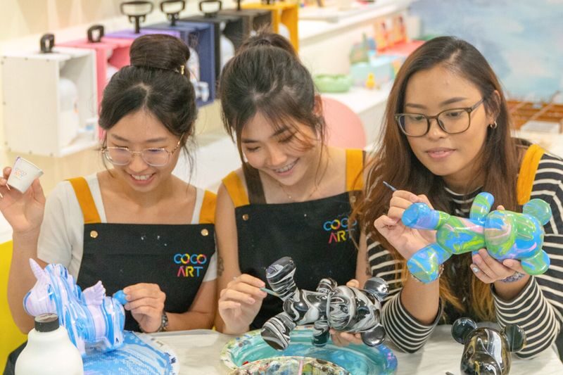 COCOART Slime & Art Workshops - A quick creative stop at Marina Square