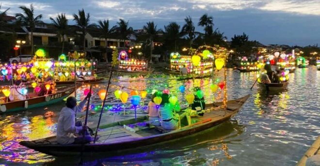 COCONUT JUNGLE-HOI AN CITY-BOAT RIDE-RELEASE FLOWER LANTERN - Cam Thanh Coconut Village