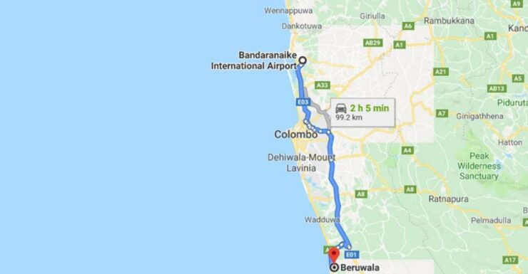 Colombo: CMB Airport to Beruwala City Private Transfer - Booking Details