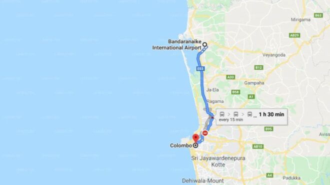 Colombo: Colombo Airport (CMB) and Colombo City Transfer - Highlights of the Transfer Service