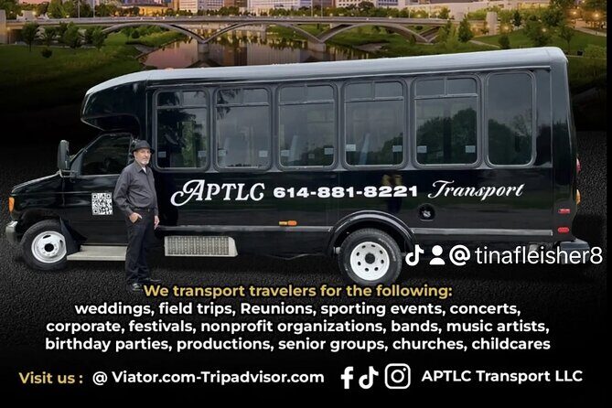 Columbus International Airport Private Transfer with Bus or Coach - Good To Know