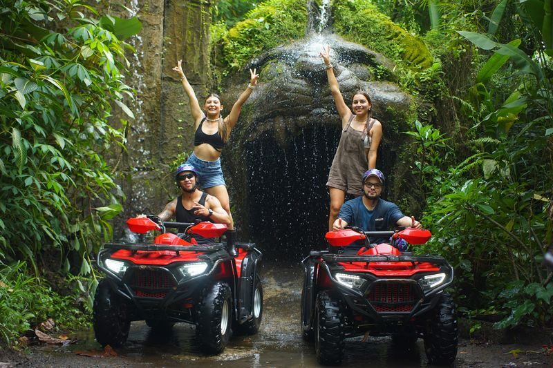 Combo ATV, River Rafting, Tubing and Optional Activities - Riding the Ubud-area ATV route