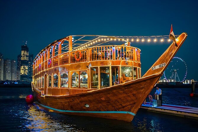 Combo Dubai Frame Dhow Cruise Marina Dinner - Dining Delights: A Memorable Culinary Journey