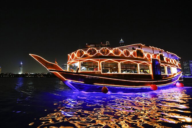 Combo Dubai Frame Dhow Cruise Marina Dinner - Common Questions