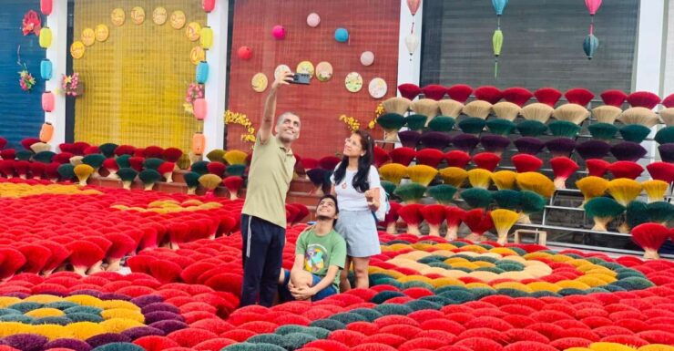 Combo Incense Village,Chuong Conical Hat,Ha Thai Lacquer Art - Highlights