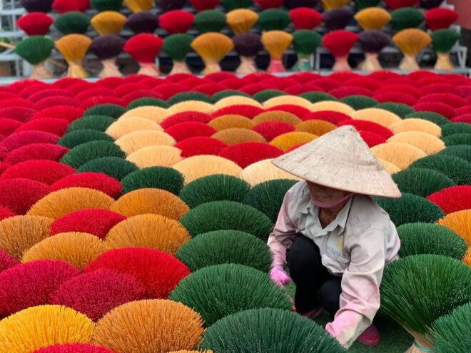 Combo Incense Village,Chuong Conical Hat,Ha Thai Lacquer Art - Location