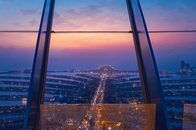 Combo the View at the Palm With Dubai Frame Tickets With Transfer - Tour Description
