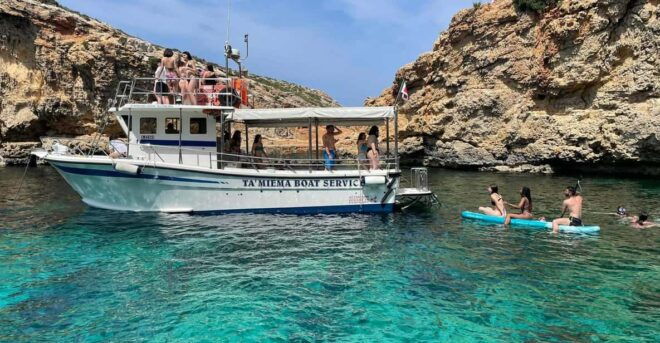 Comino: Private Boat Trips, Swimming Stops and Caves Tours - Food and Beverage Policy