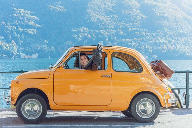 Como Lake: Fiat 500 Vintage Car Rental - Scenic Views and Photo Opportunities