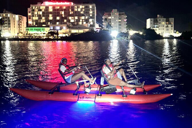 Condado Lagoon Night Tour  Chiliboats Waterbike - Exploring the Waterbike Night Tour in Condado Lagoon