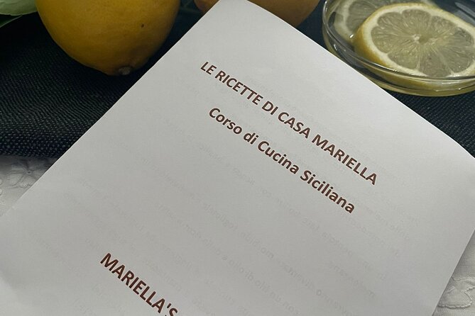 Cooking Class at Mariellas: a Typical Sicilian Menu in Catania - Cancellation Policy