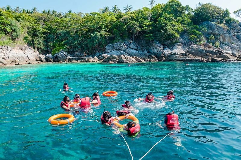 Coral and Racha Island Catamaran Tour in Phuket by We Love Andaman - The sunset is the half-day trip’s best bonus