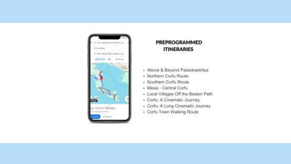 Corfu: Digital Preprogrammed Itineraries and Guide - Included Services