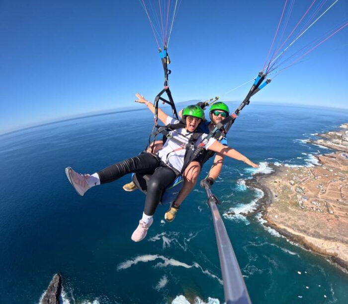 Costa Adeje: Tandem Paragliding Experience With Hotel Pickup - Getting to the Launch Site