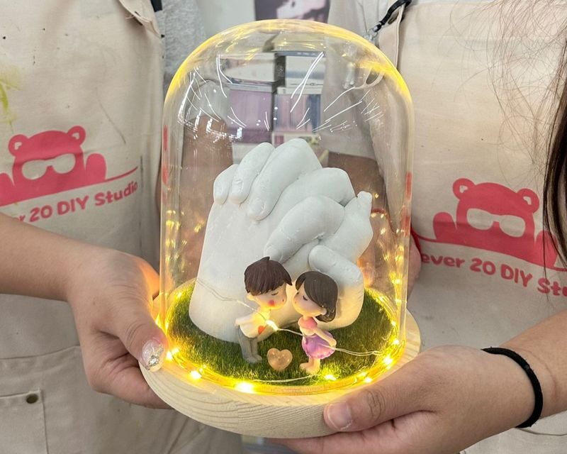 Couple Hand Molding by Forever Twenty DIY Studio in Johor Bahru - A guided activity, not an art test