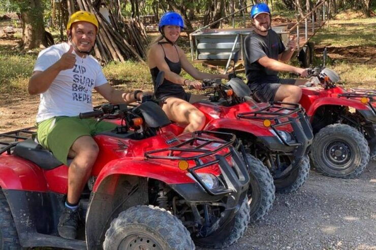 Cozumel: off Road Adventure, Shared ATVS and El Cedral Ruins - Cenote Jade Swim Experience