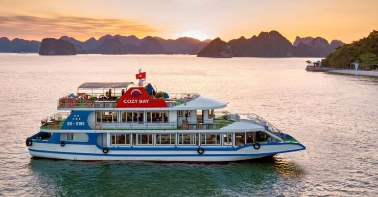 Cozy Bay 5-Star Halong Day Trip, Buffet Lunch, Cave & Island - Itinerary Highlights