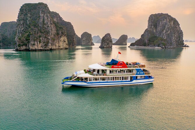 Cozy Bay Premium 5 Star Halong Day Trip,Great Lunch,Cave & Island - Common Questions