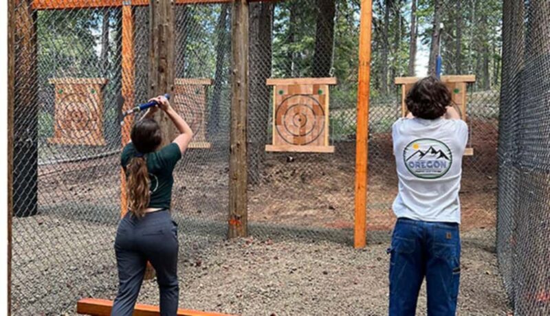 Crater Lake Axe Throwing Experience - Good To Know