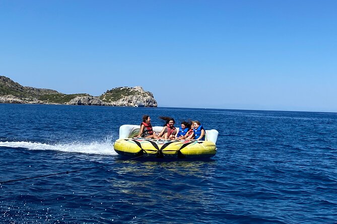 Crazy Sofa 15-Minutes Riding in Traganou Beach - Meeting and Pickup