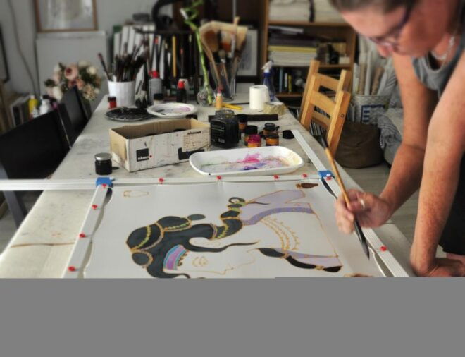 Create Your Own Greek Silk Scarf Souvenirs - Directions