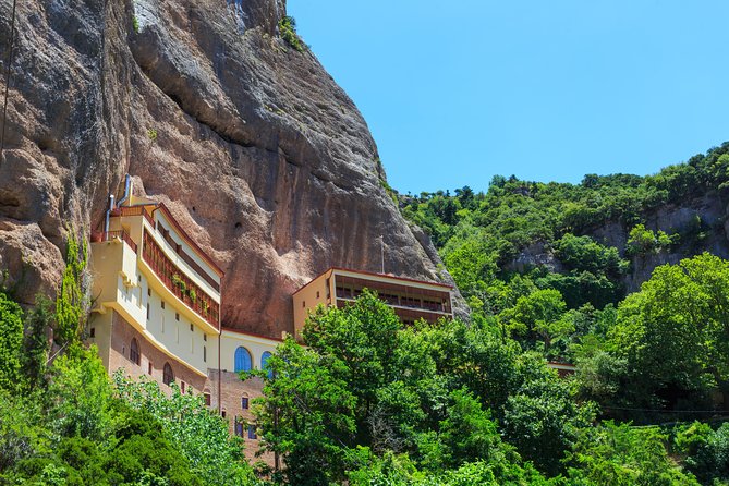 Crossing the Gorge of Vouraikos -Private Food, Wine, Culture Tour in Achaia - Visit to Mega Spilaio Monastery