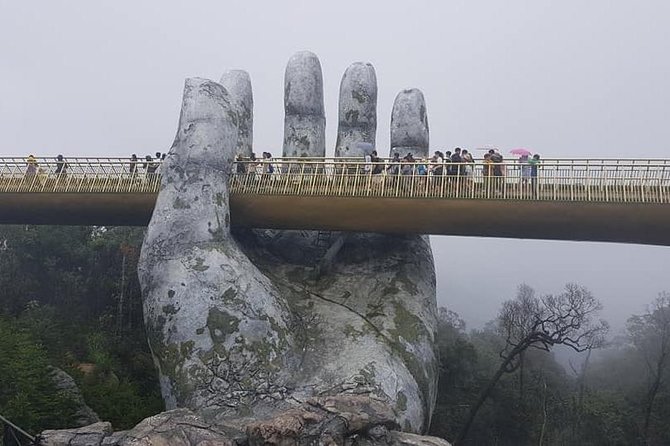 Cruiseship Tour: Golden Bridge,Dragon Bridge,Marble Mountain:CHAN MAY or TIEN SA - Port Options