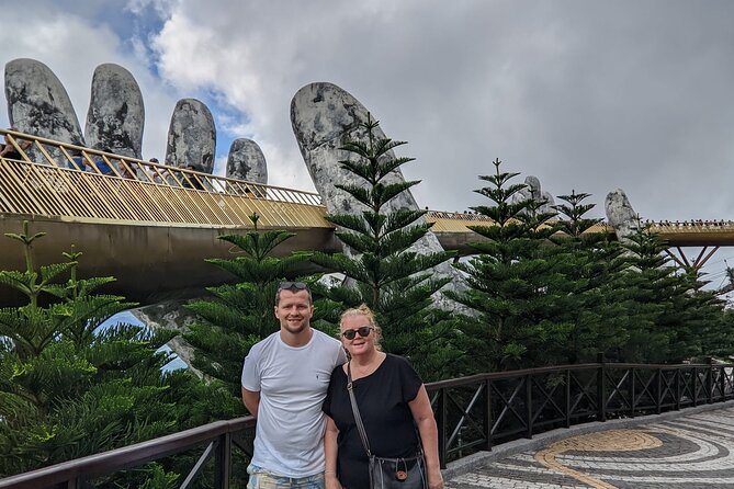 Cruiseship Tour: Golden Bridge,Dragon Bridge,Marble Mountain:CHAN MAY or TIEN SA - Golden Bridge Experience