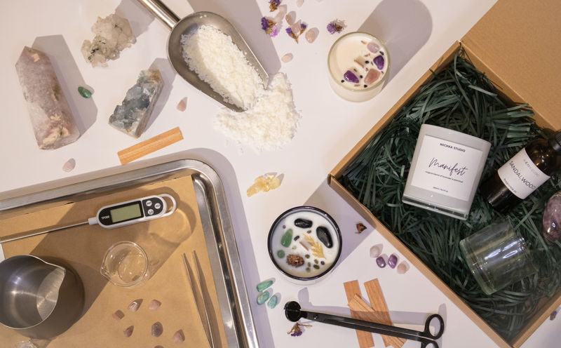 Crystal Candle Making Workshop by WICKKA STUDIO - Start with a scent, then build your candle