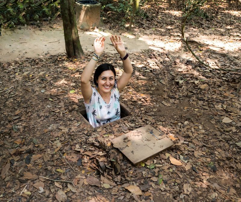 Cu Chi Tunnels Through the Eyes of a War Veteran - Half Day Tour - Exploring the tunnels and wartime displays