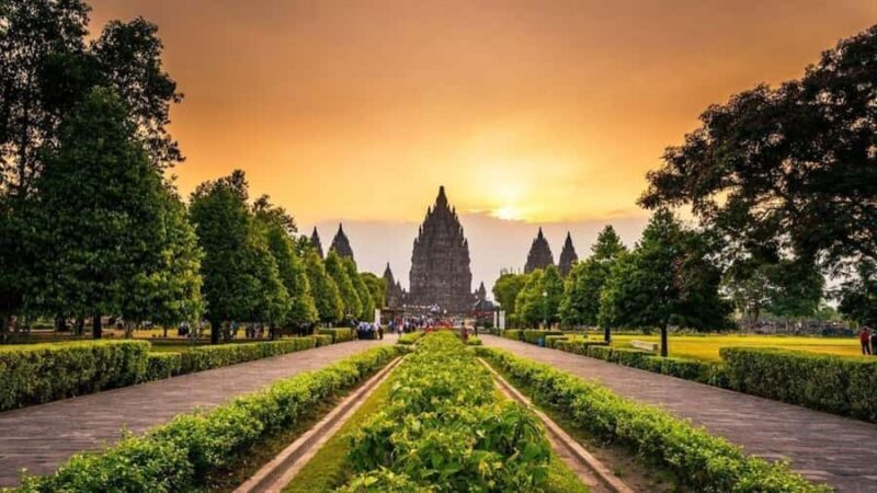 Cycling at Plaosan temple & Prambanan Temple with sunset - Discover the Majestic Temples of Java on a Cycling Adventure