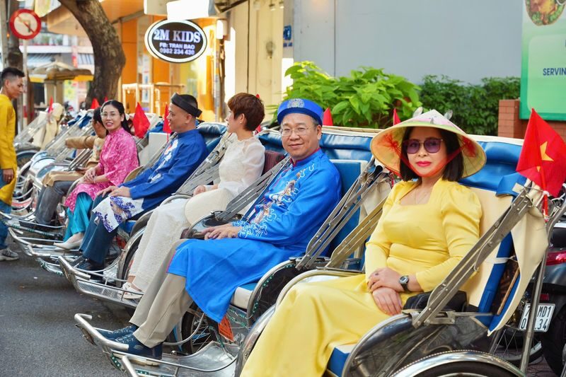 Cyclo Ride & Ao Dai Instagram Experience in Nha Trang - Choosing an ao dai at Tohe