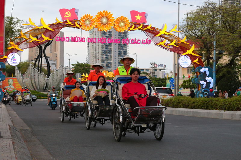 Cyclo Ride & Ao Dai Instagram Experience in Nha Trang - Tram Huong Tower: a quick photo stop
