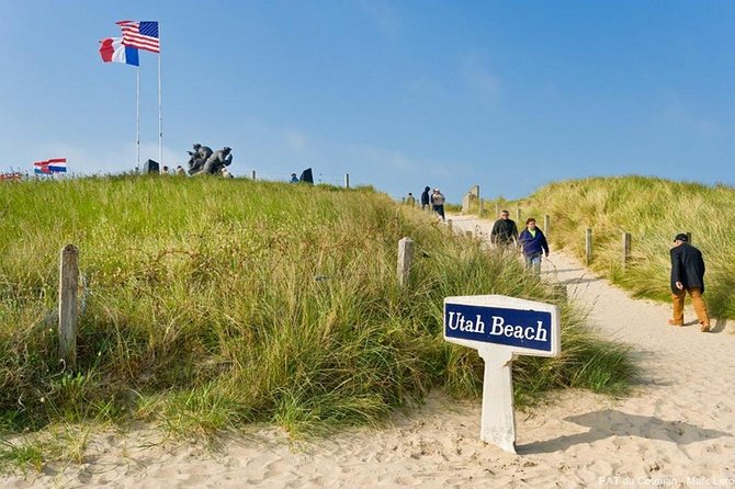 D-Day Private Tour Omaha Utah Beach From Caen With Audio Guide - Meeting and Pickup