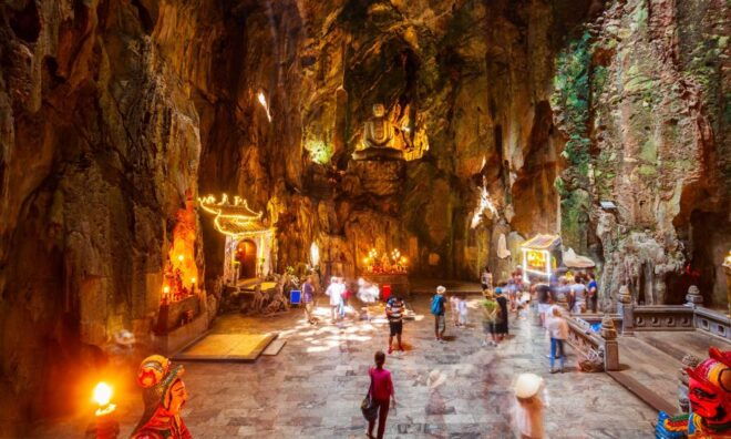 Da Nang/Hoi An: My Son Sanctuary and Marble Mountain Tour - Marble Mountain: Cave Temples and Spectacular Views