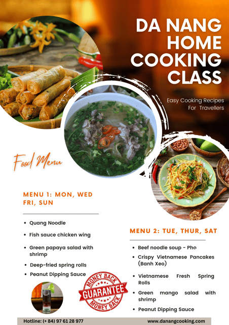 Da Nang: Home Cooking Class E-Ticket - Itinerary and Schedule