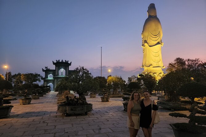 DA NANG NIGHTLIFE Tour With MARBLE MOUNTAIN & LADY BUDDHA STATUE, DRAGON BRIDGE - Exploring the Marble Mountains