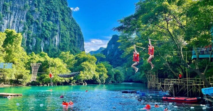 Daily Tour : Zipline at Dark Cave & Phong Nha Cave by Boat - Wildlife Rescue Center
