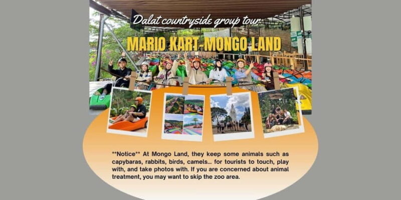 Dalat: Mario Kart - Mongo Land - Countryside Small Group - The Itinerary Breakdown
