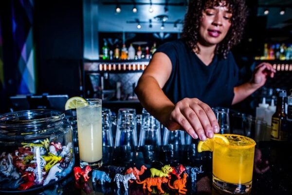 Dallas: Upstairs Circus DIY Crafting & Cocktail Experience - Custom Kicks Preparation