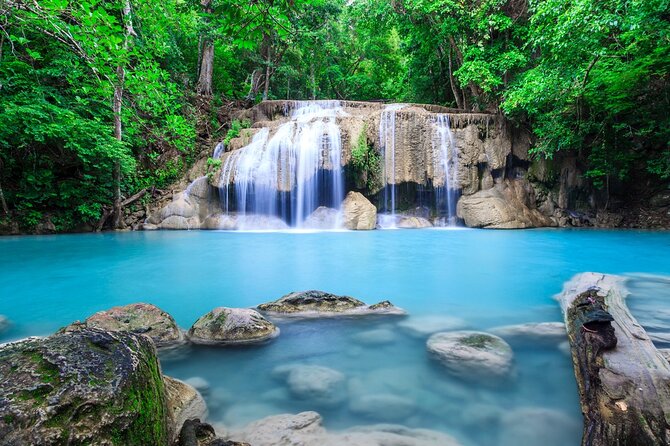 Damnoen Saduak Floating Market and Erawan Waterfall - Swim at Erawan Waterfall