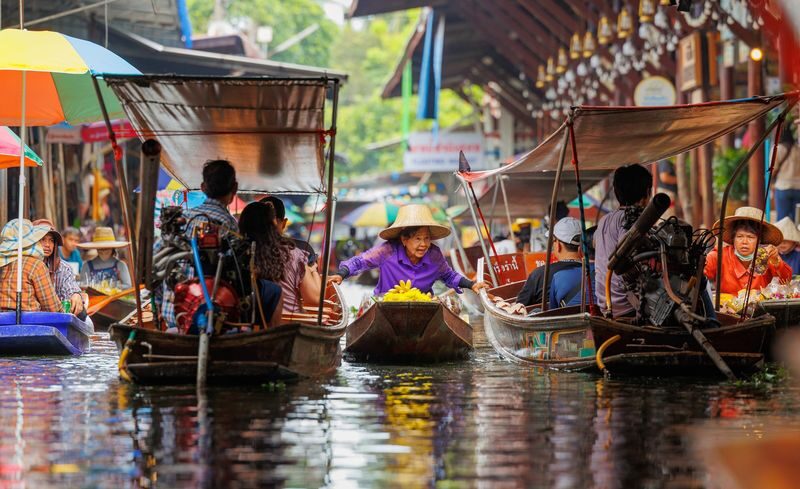 Damnoen Saduak Floating Market and Maeklong Railway Market Tour - At a glance