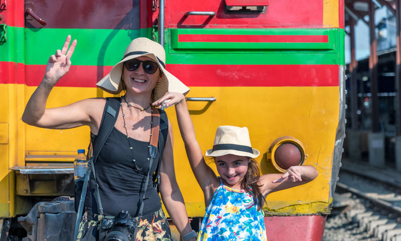 Damnoen Saduak Floating Market with Rowboat Ride + Train Ride at Maeklong Railway Market Tour by Panda Bus (LMK2) - A short stop at the elephant camp
