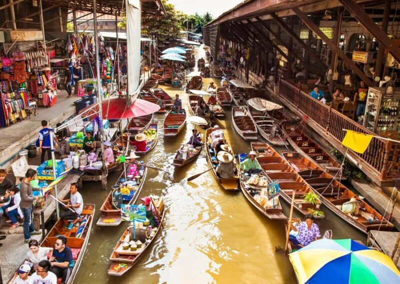 Damnoen : Train Market,Canal Life & Suspension Bridge Scenic - FAQs