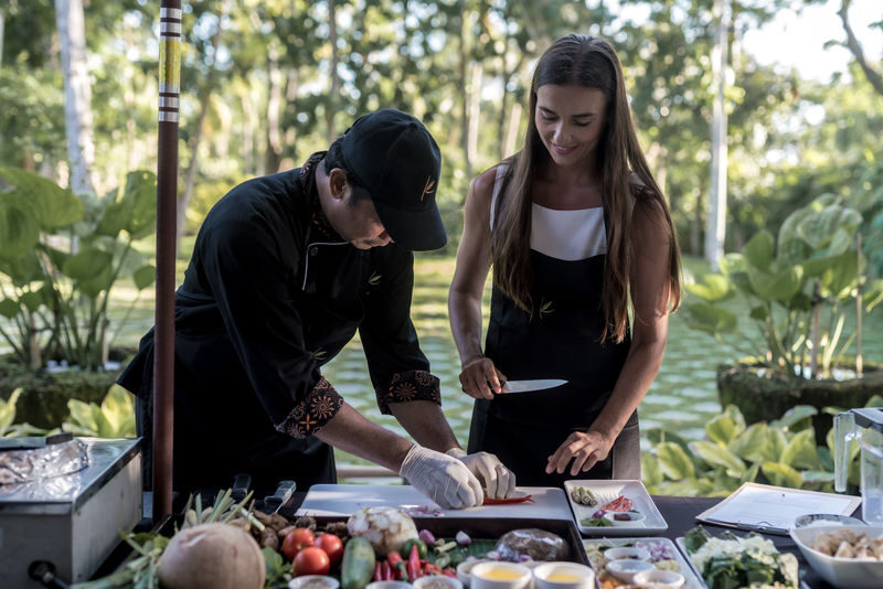 Dapur Bali Cooking Class Experience in Nusa Dua Bali - A villa kitchen, with Balinese cooking at its center