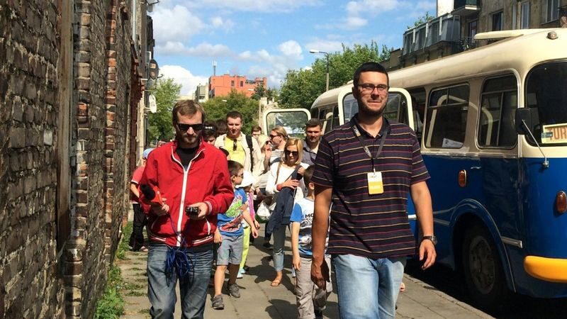 Dark side of Warsaw retro bus tour - Starting at the Palace of Culture and Science