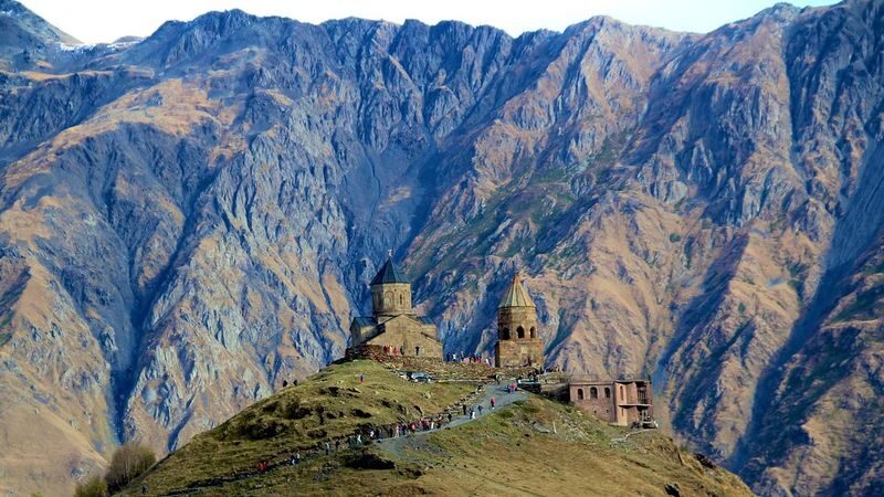 Day Trip to Kazbegi Gudauri Gergeti and Ananuri - Ananuri Fortress brings history into the trip